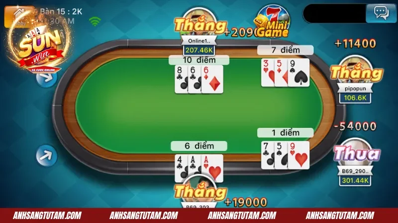 Luật ăn trắng trong game bài Ba cây